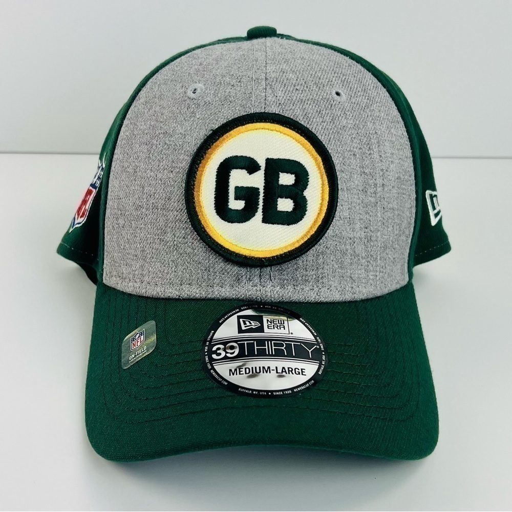 Green Bay Packers 2022 New Era 39THIRTY Sideline Historic Grey Stretch M/L NEW